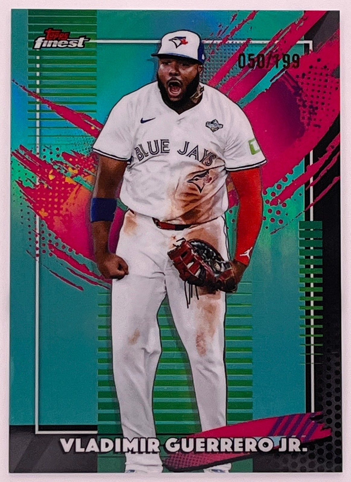 2026 Topps Finest Vladimir Guerrero Jr. Rare Aqua Refractor /199 Blue Jays