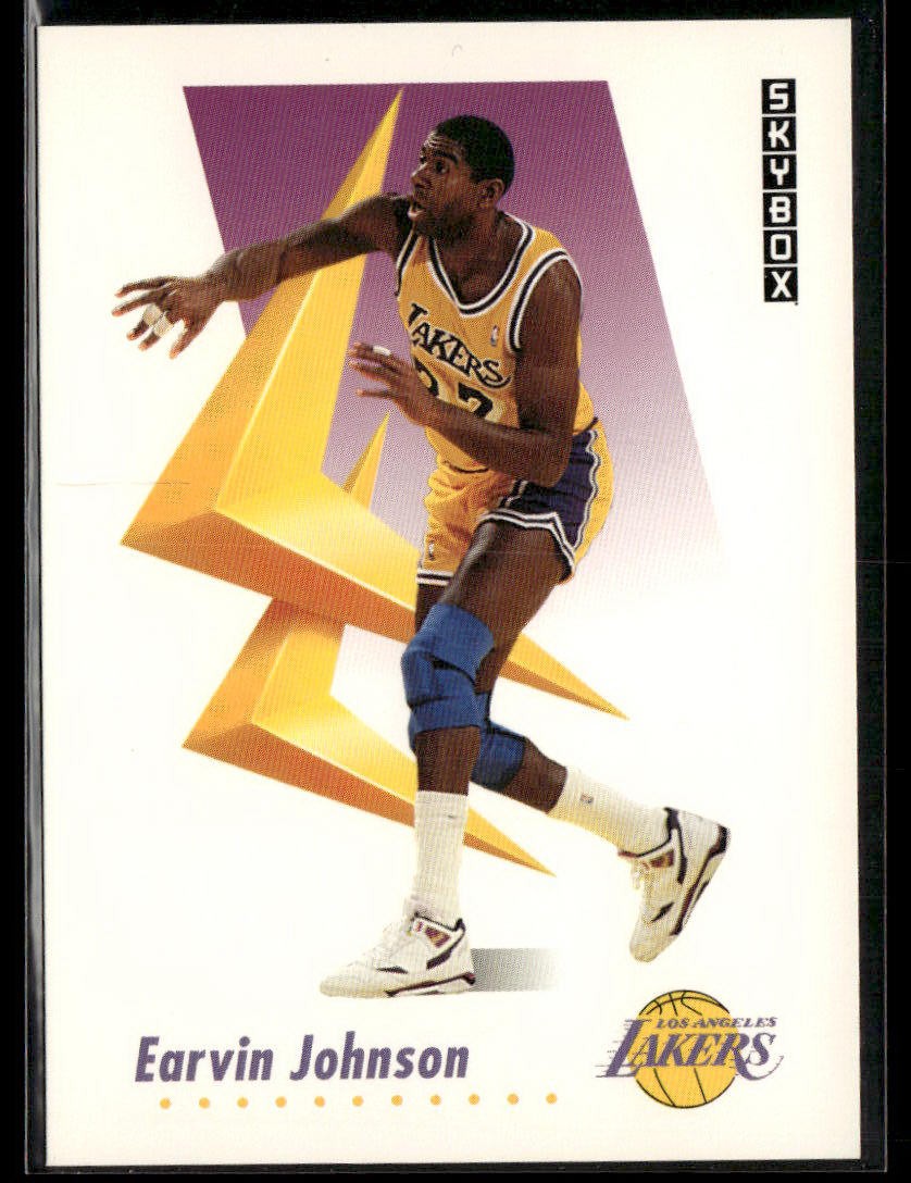 1991-92 SkyBox #137 Magic Johnson Lakers Basketball Card 3202O