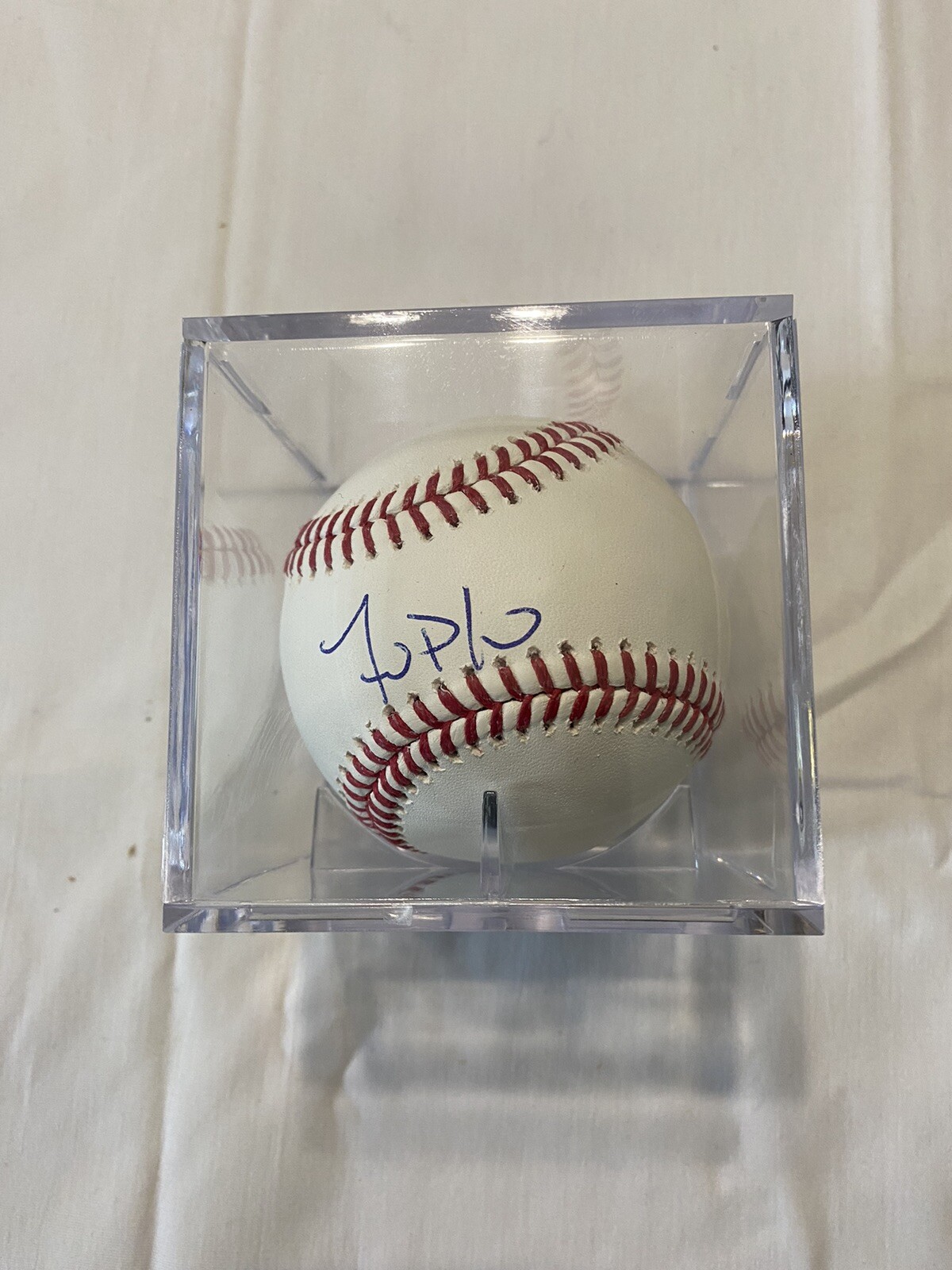 Zach Plesac Cleveland Guardians Autographed Baseball In Case
