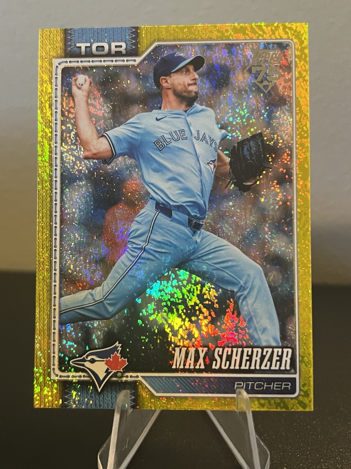 Max Scherzer 2026 Topps Series 2 /399 Yellow Sand Glitter Foil #569 Blue Jays