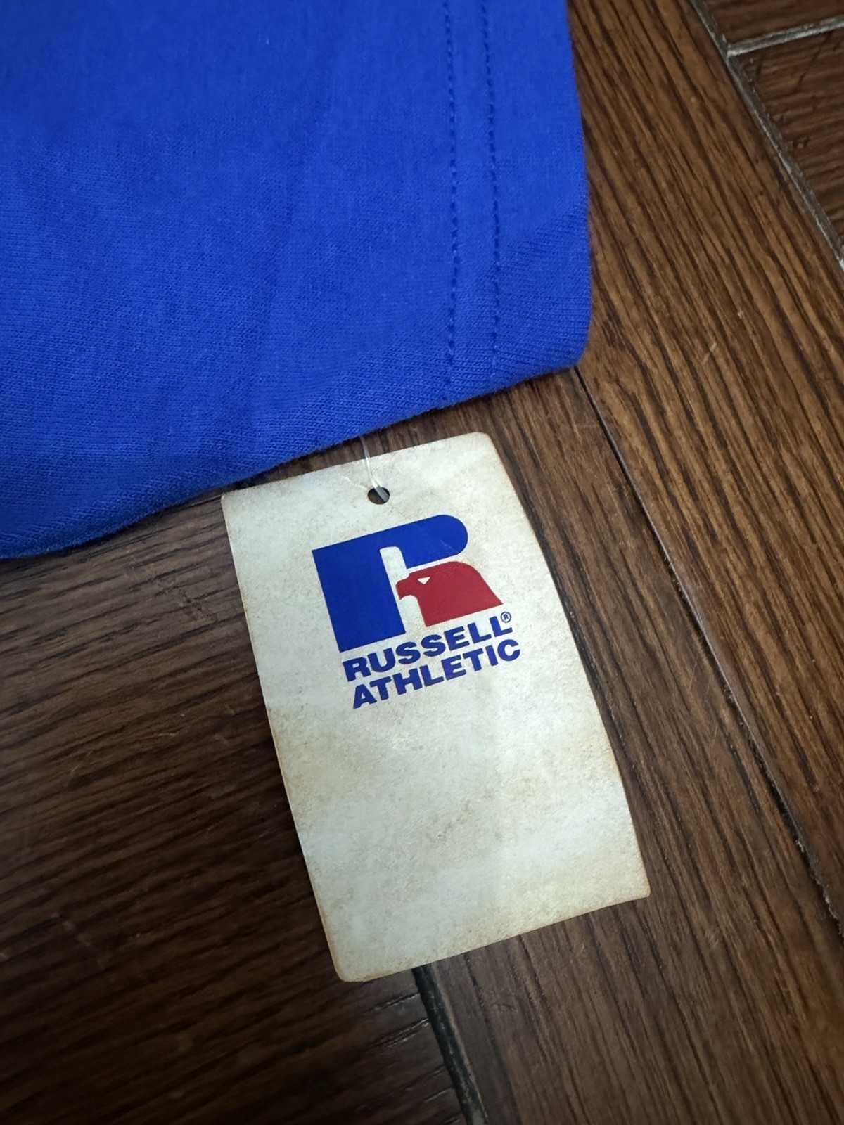 Vintage Texas Rangers Russell Athletic Men’s Size L Made In USA Blue T Shirt NWT