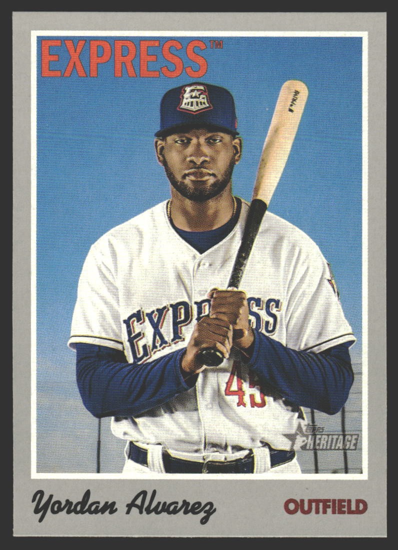 Yordan Alvarez #59 2019 Topps Heritage Minor League Round Rock Express