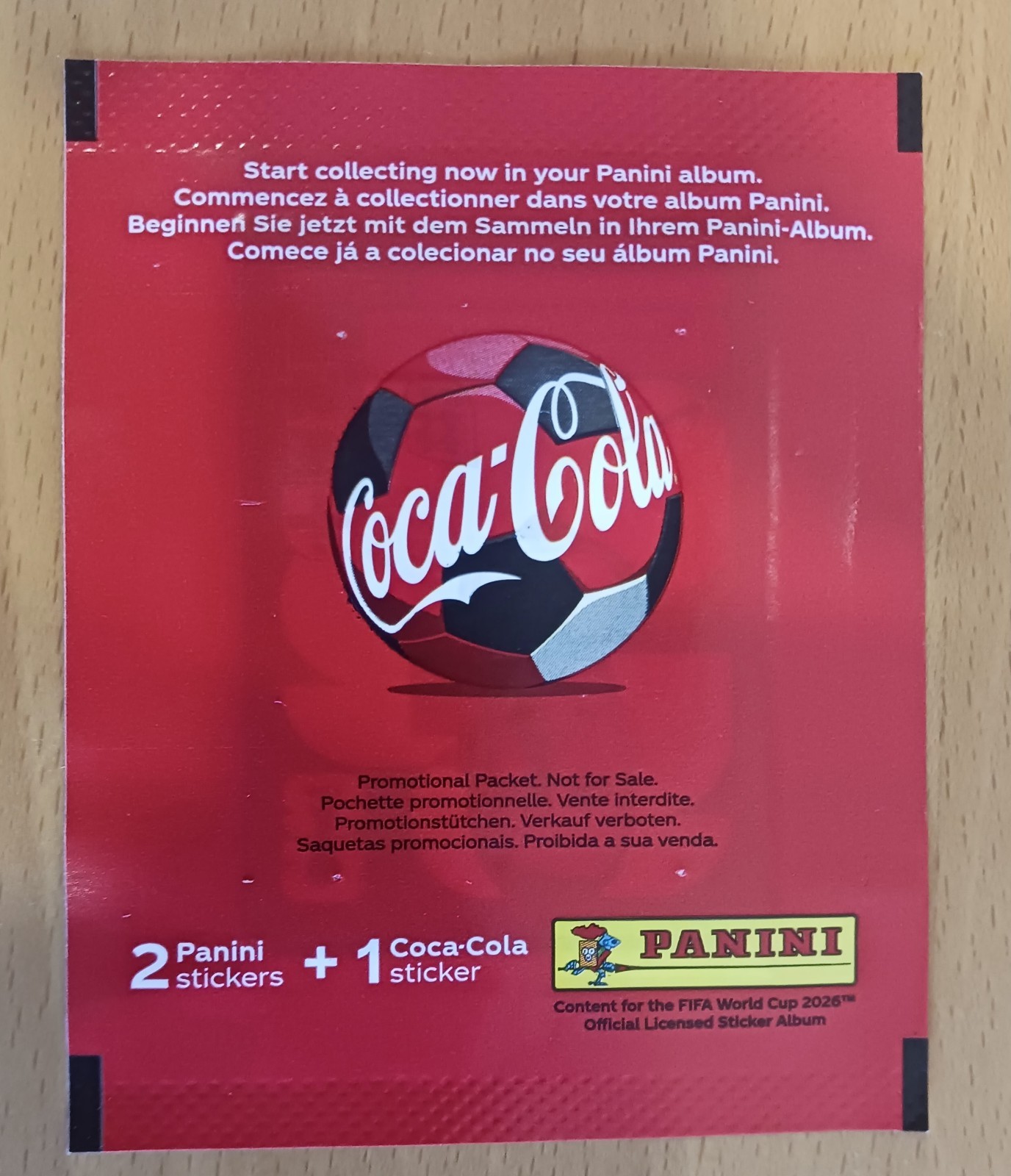 Coca-Cola World Cup 2026 Panini Packet Portugal Version