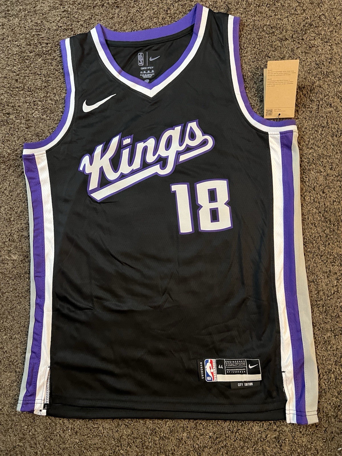 NWT Russell Westbrook Sacramento Kings Jersey XL Monk Sabonis Murray Demar Zach
