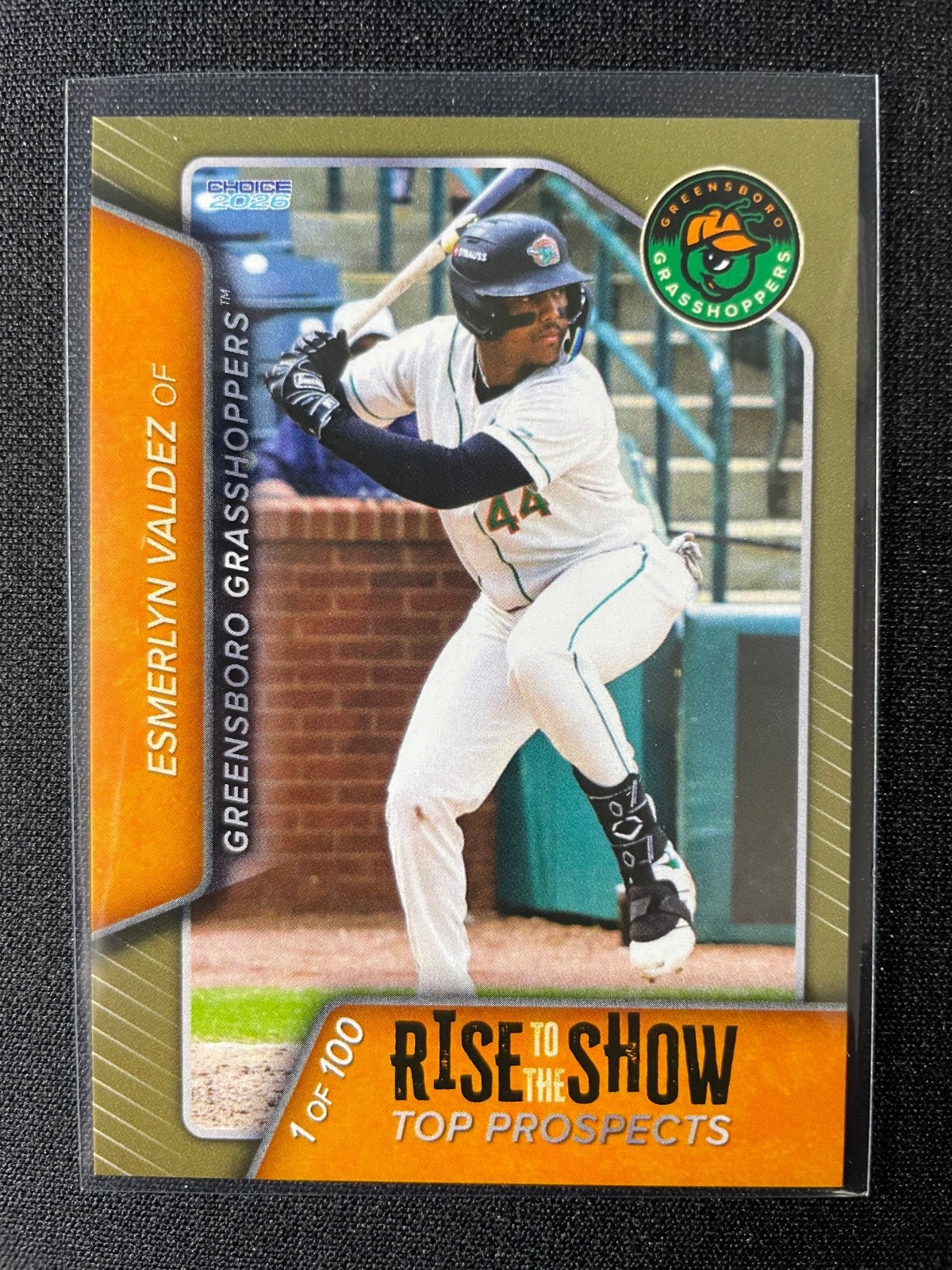 2026 Choice Greensboro Grasshoppers Esmerlyn Valdez Top Prospects GOLD 100 MADE!