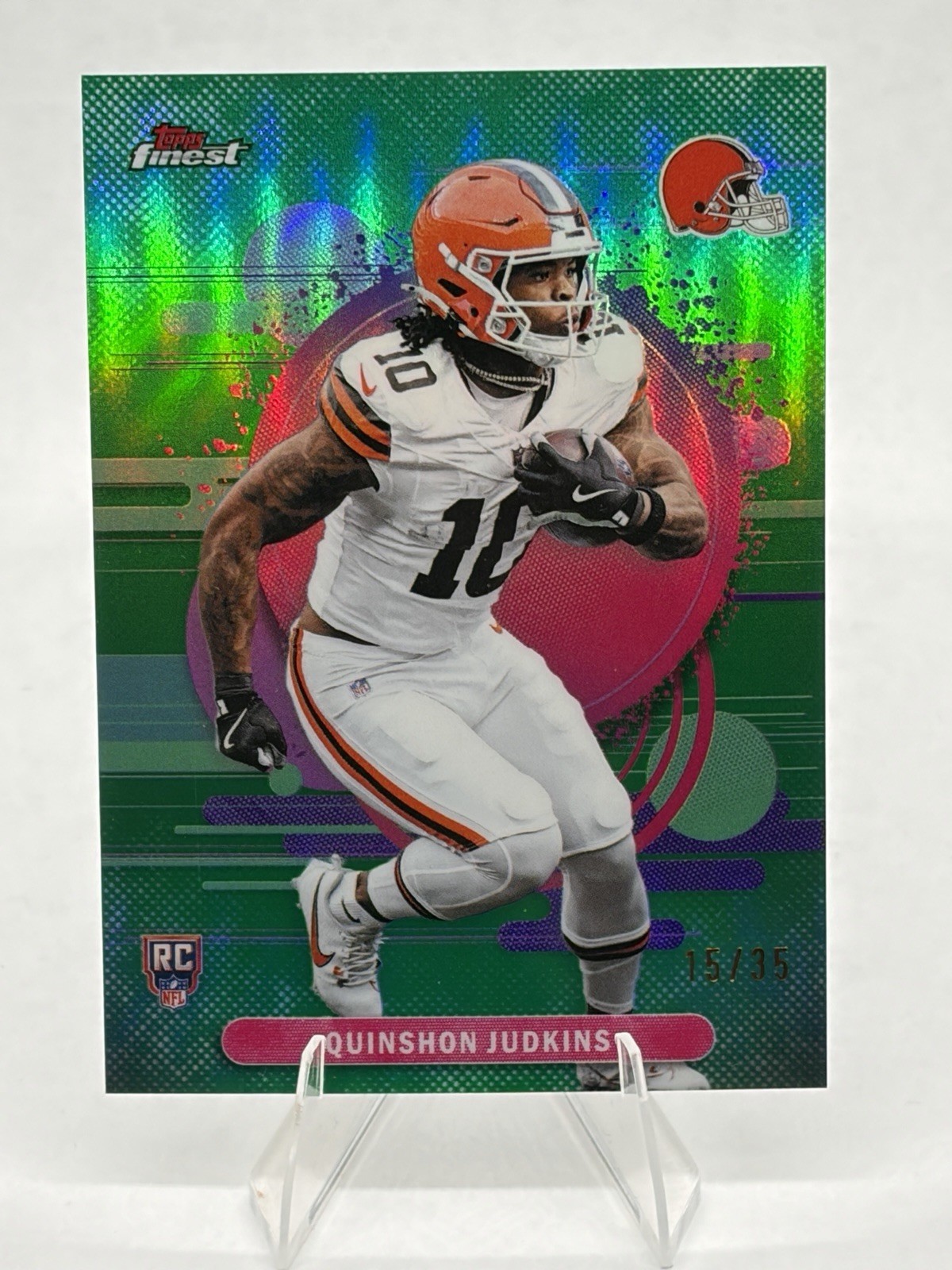 2025 Topps Finest Football Quinshon Judkins /35 Uncommon