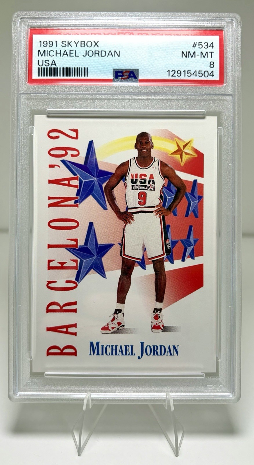 1991-92 Skybox Michael Jordan #534 USA Barcelona Olympics Iconic MJ GOAT