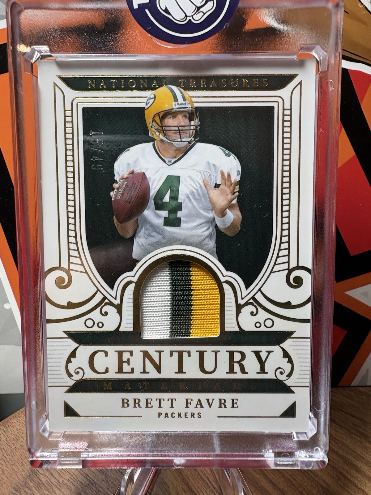 2025 National Treasures Century Materials /49 Brett Favre #CM-BFE Tri-Color