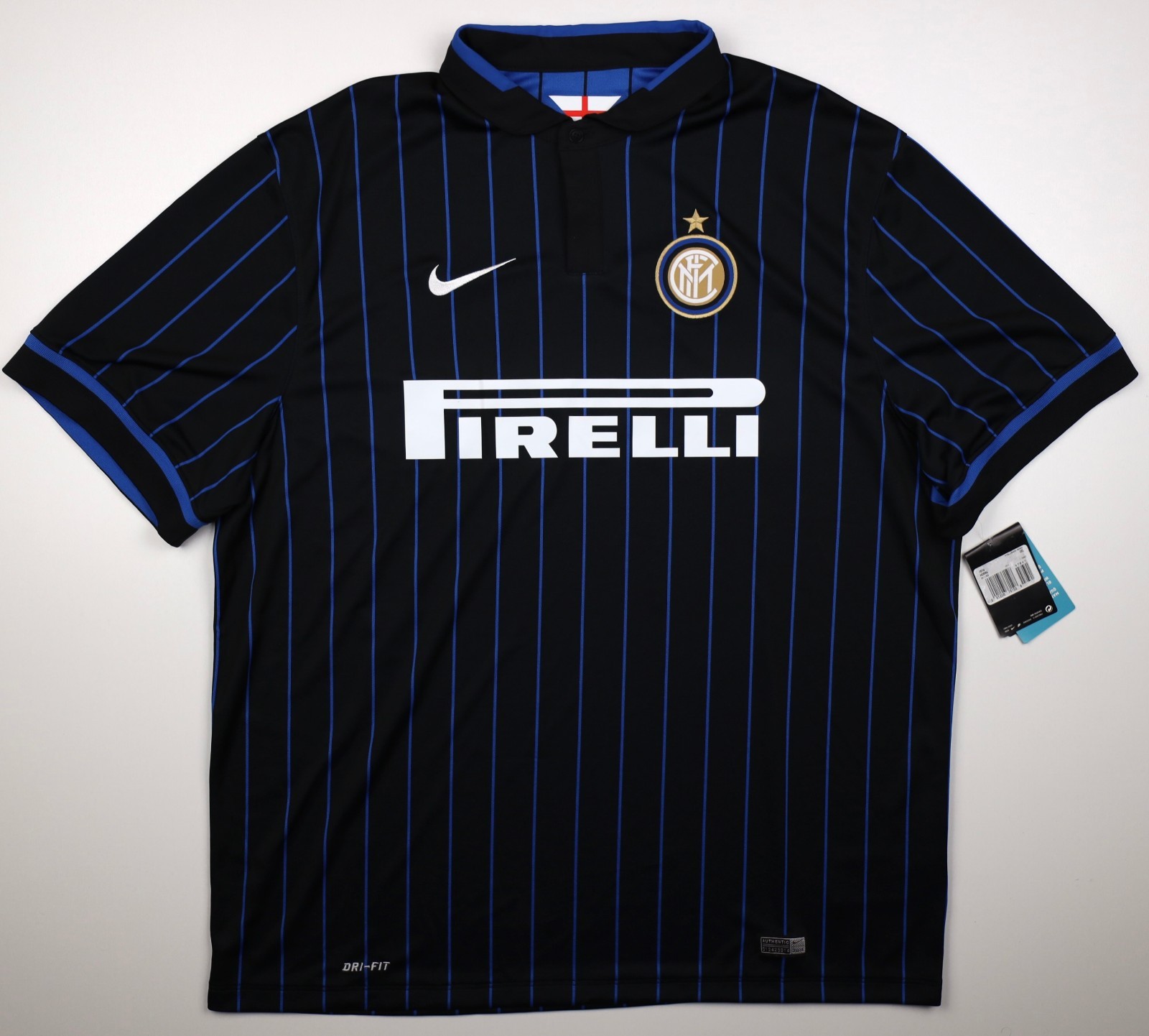 Inter Milan 14/15 Home Nike Dri-Fit Authentic Soccer Jersey Men’s 2XL 611062-011