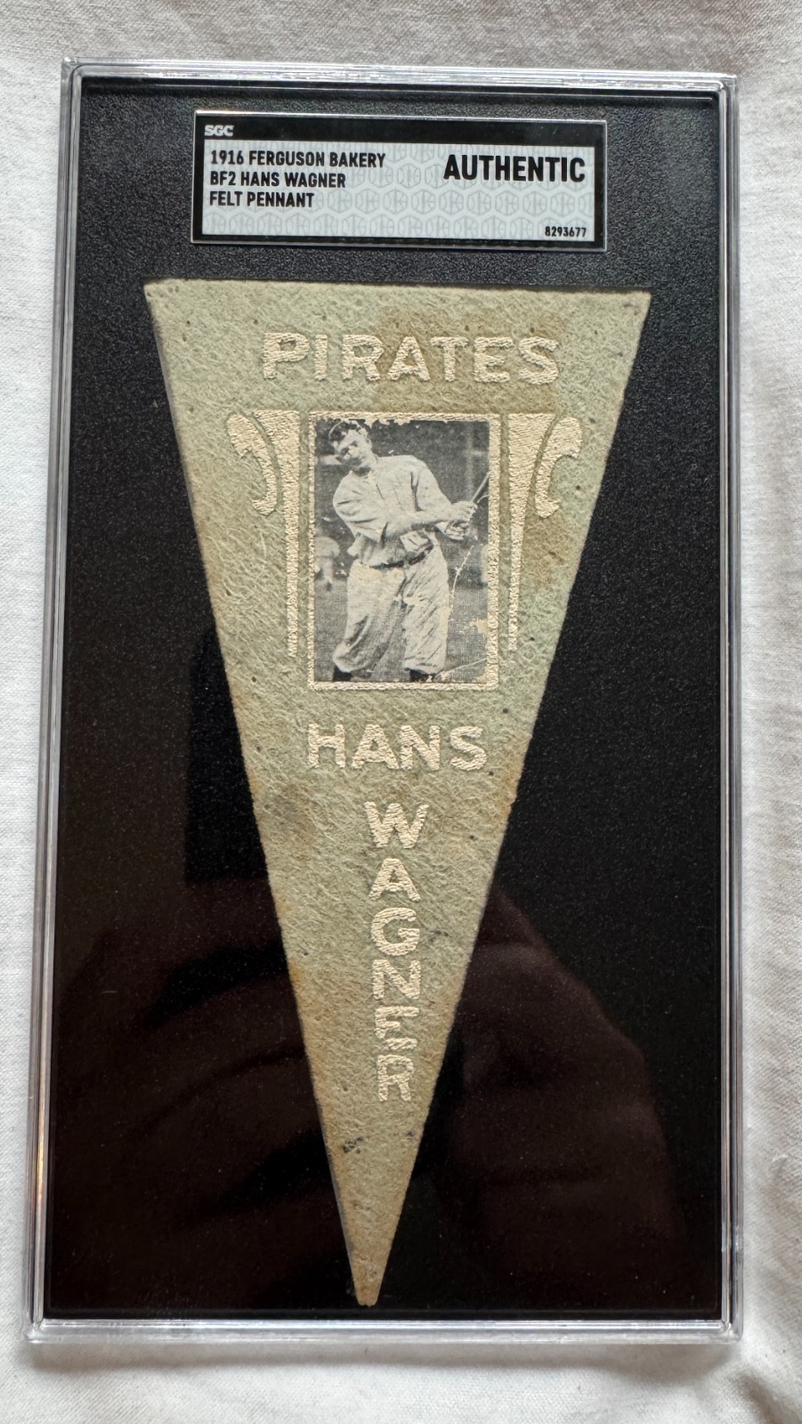 1916 BF2 FERGUSON BAKERY PENNANT HANS HONUS WAGNER PIRATES SGC AUTHENTIC RARE!!
