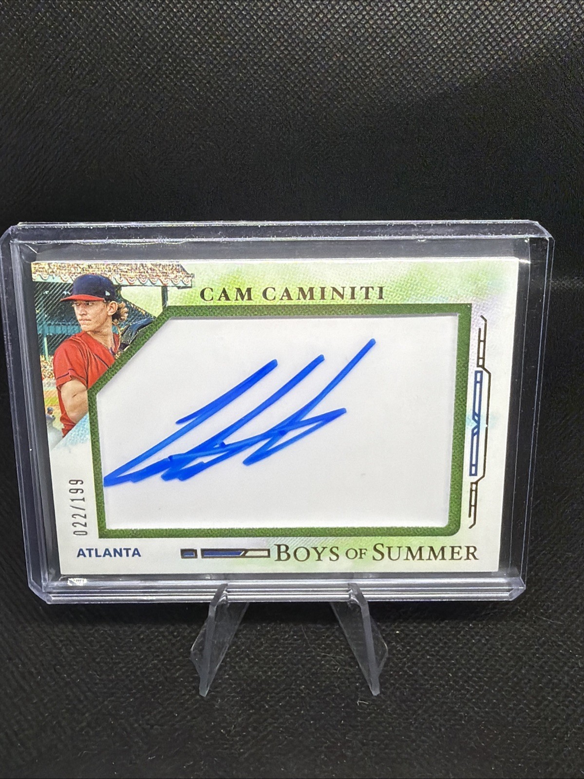 2025 Panini Boys of Summer #33 Cam Caminiti Jumbo Acetate Signatures #/199