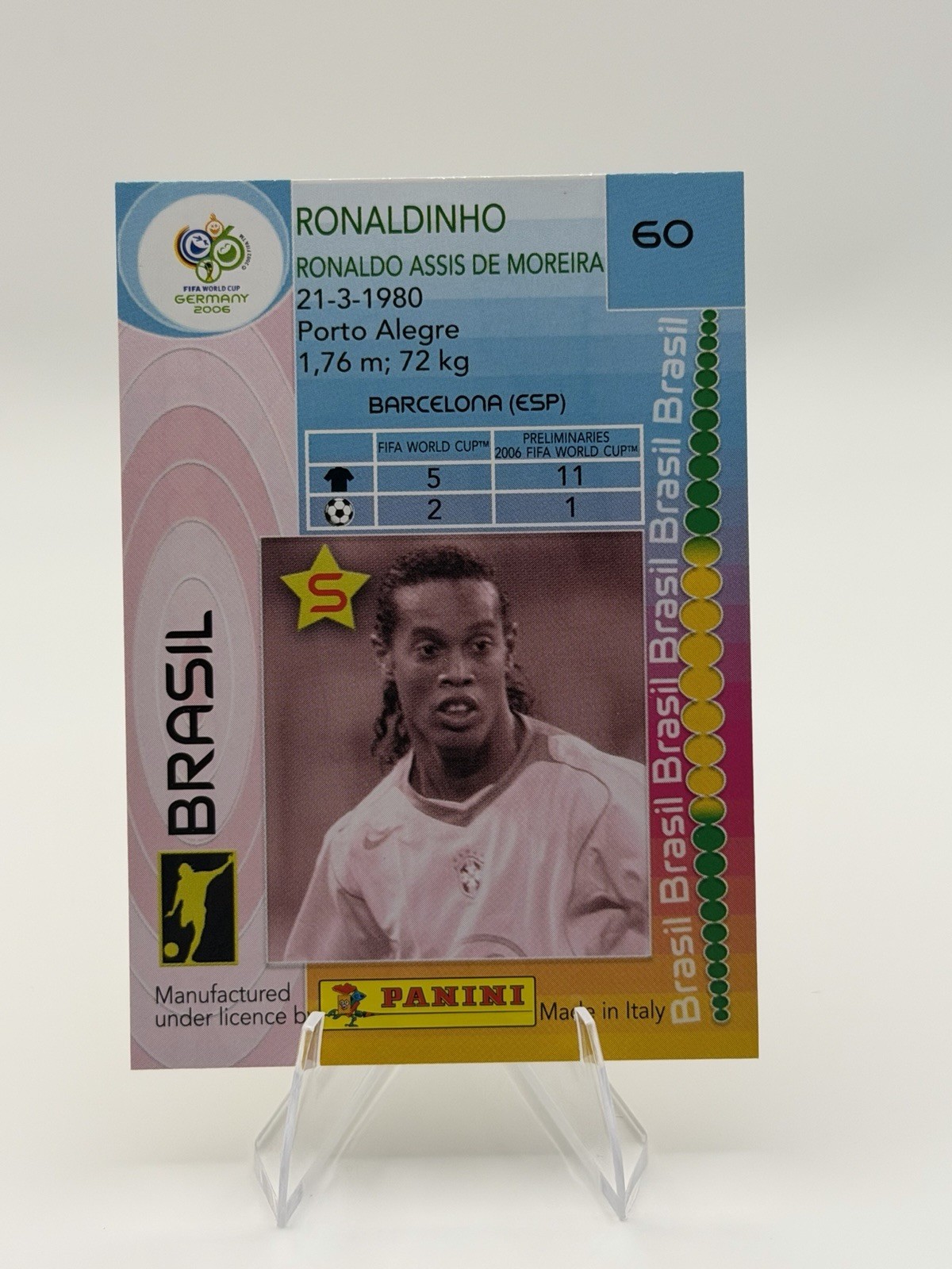 2006 Panini World Cup #60 Ronaldinho