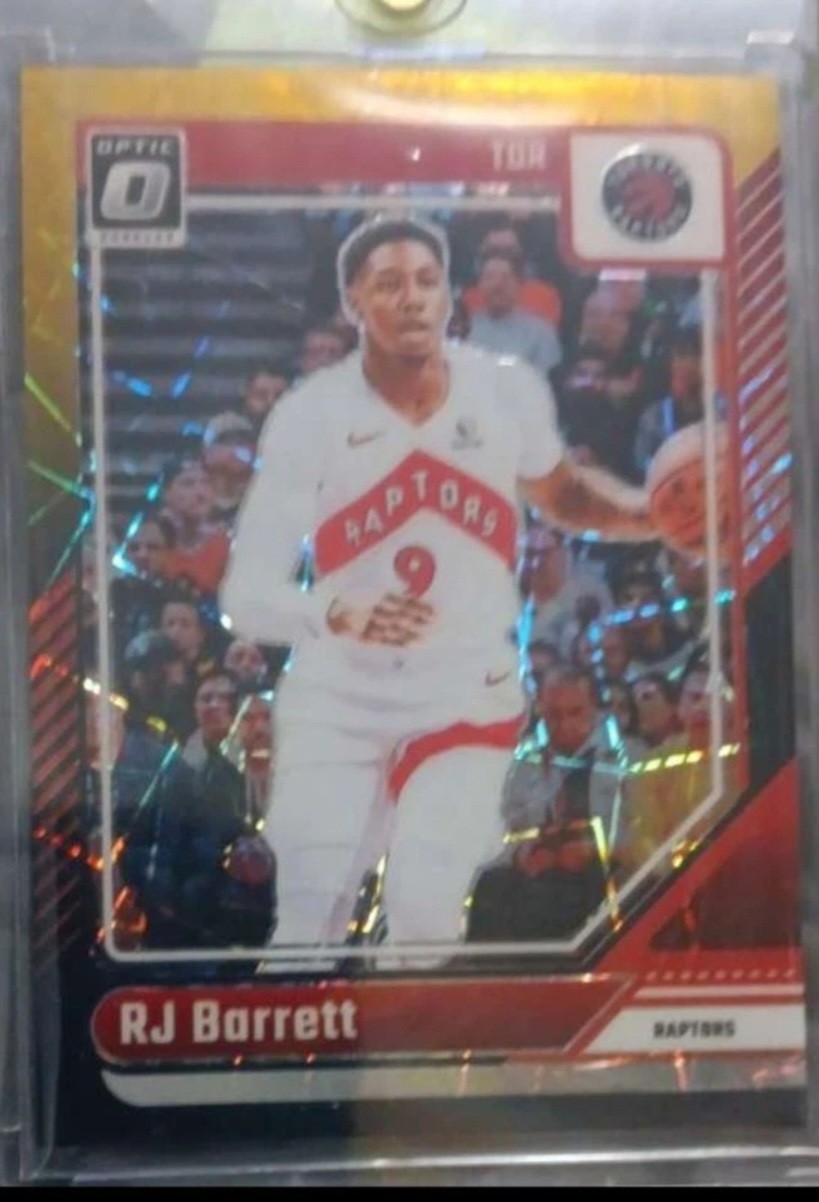 Panini 2024-25 Donruss Optic RJ Barrett Black & Gold Velocity Prizm #d/8 – 7/8