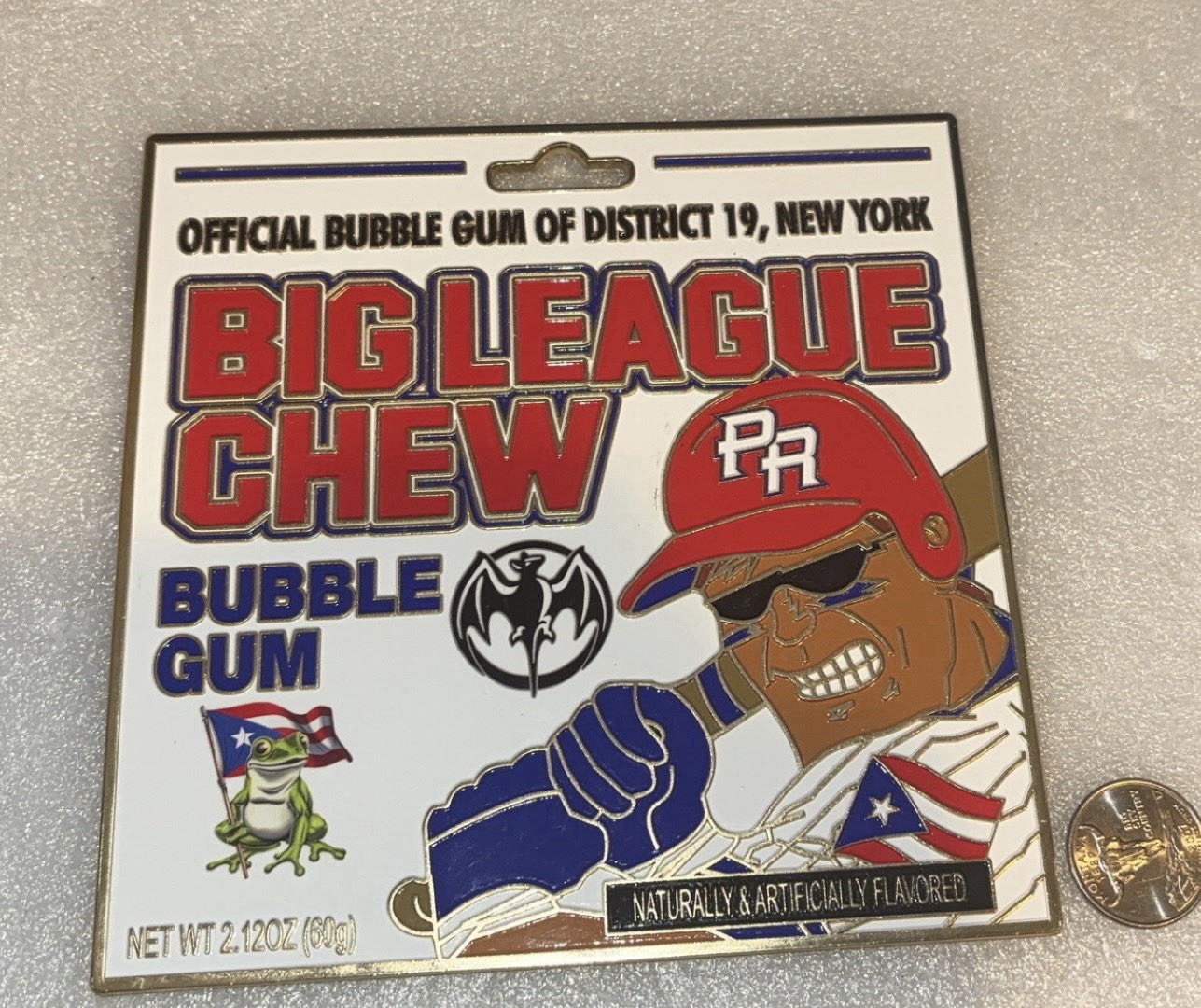 Cooperstown Big League Chew Huge Puerto Rico Pin