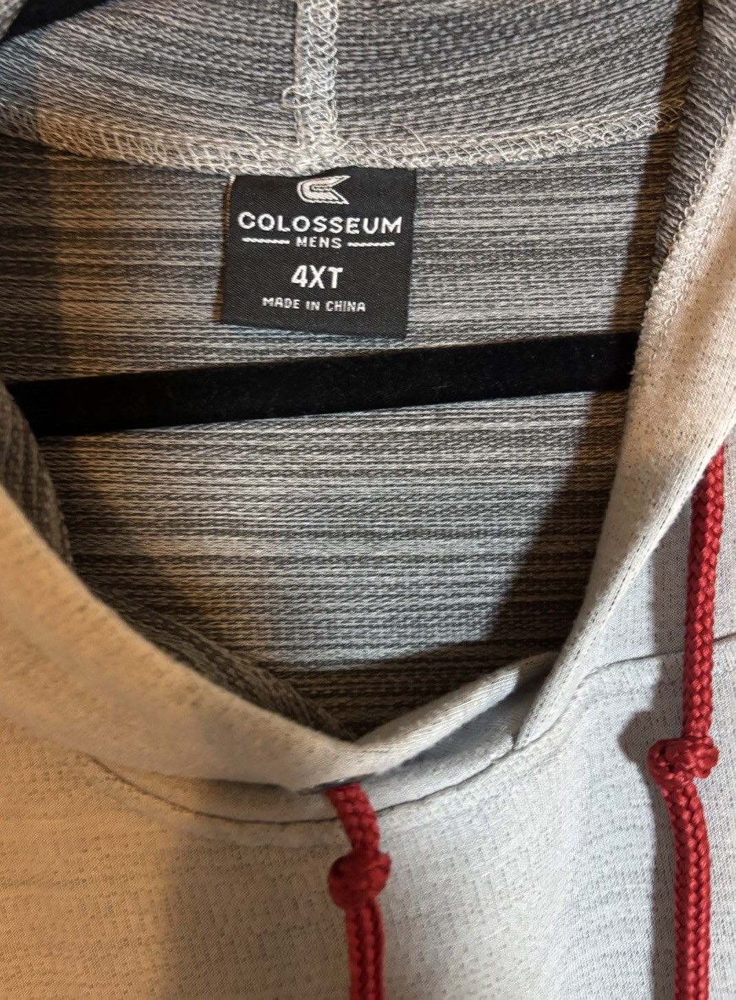 Colosseum Oklahoma Sooners Gray Polyester Rayon Pullover Hoodie Sz. 4XT