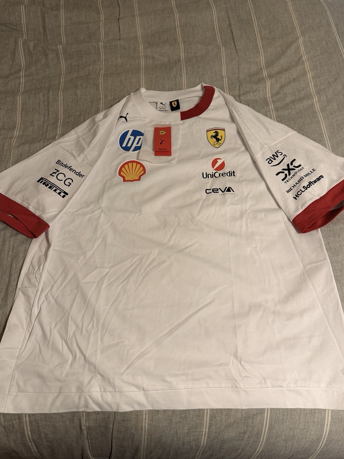 Scuderia Ferrari F1 Official PUMA Team Oversized Driver T-shirt Tee 2025 XXL
