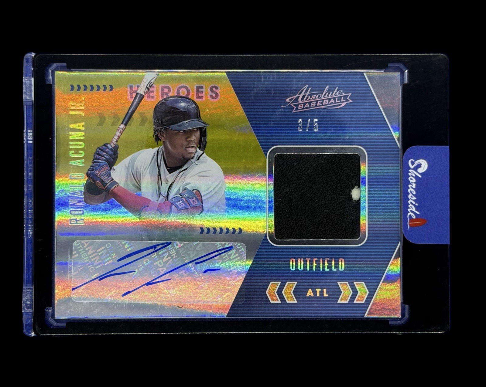 2020 Ronald Acuna Jr Panini Absolute /5 Patch Auto