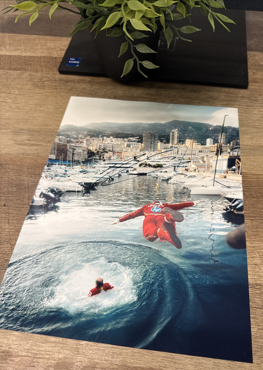 CHARLES LECLERC SIGNED 8X10 PHOTO FERRARI FORMULA ONE F1 2024 MONACO COA & PROOF