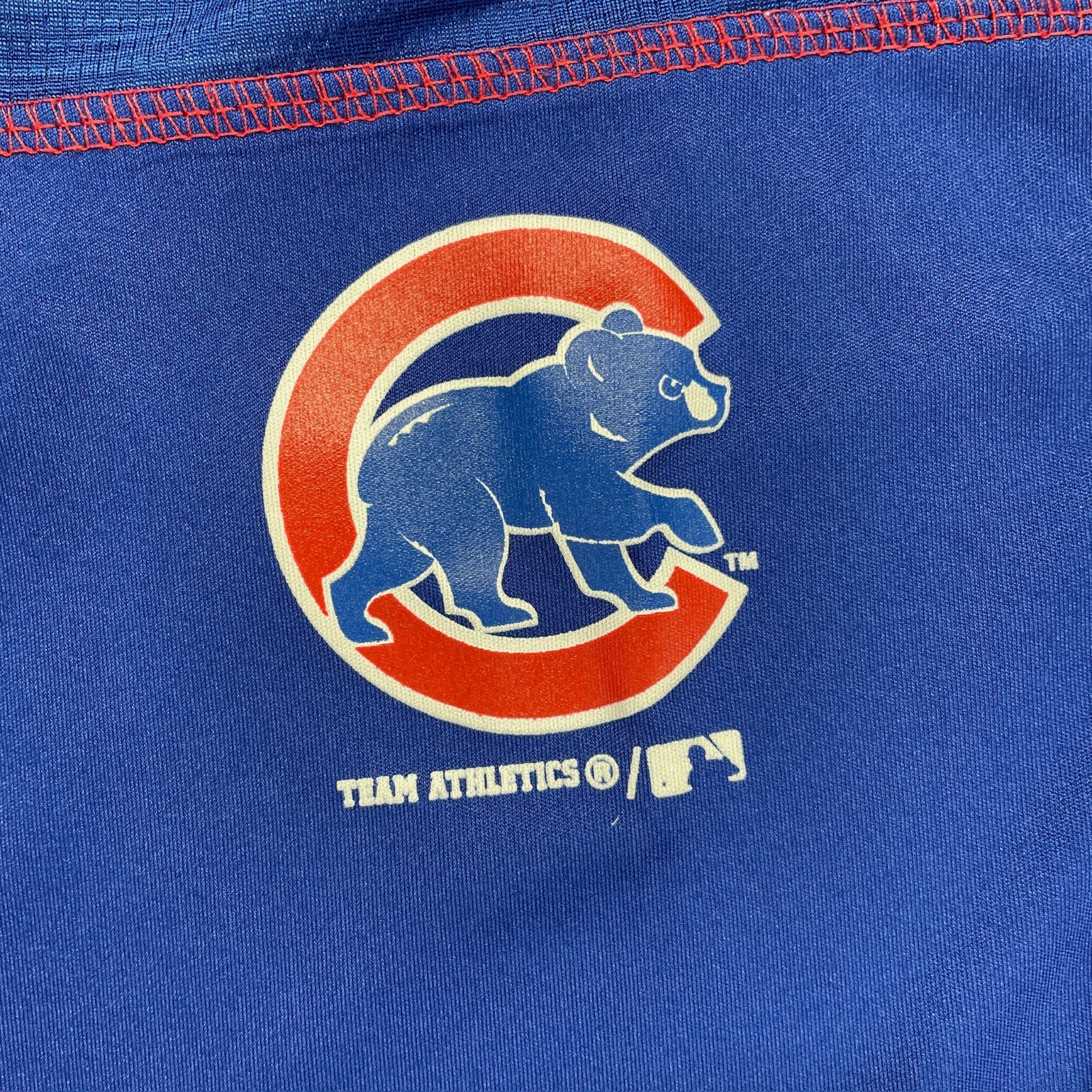 Chicago Cubs 1/4 Zip Warmup Shirt Mens XL Team Athletics MLB