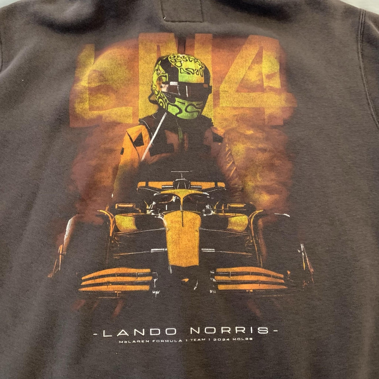 McLaren Formula 1 Sweatshirt Mens Small Gray Racing Lando Norris Hollister LN4