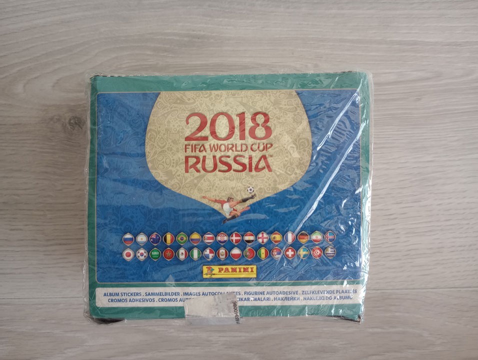 Panini 2018 FIFA World Cup Sticker Box Sealed 104 Packs Mbappe Rookie Brazil