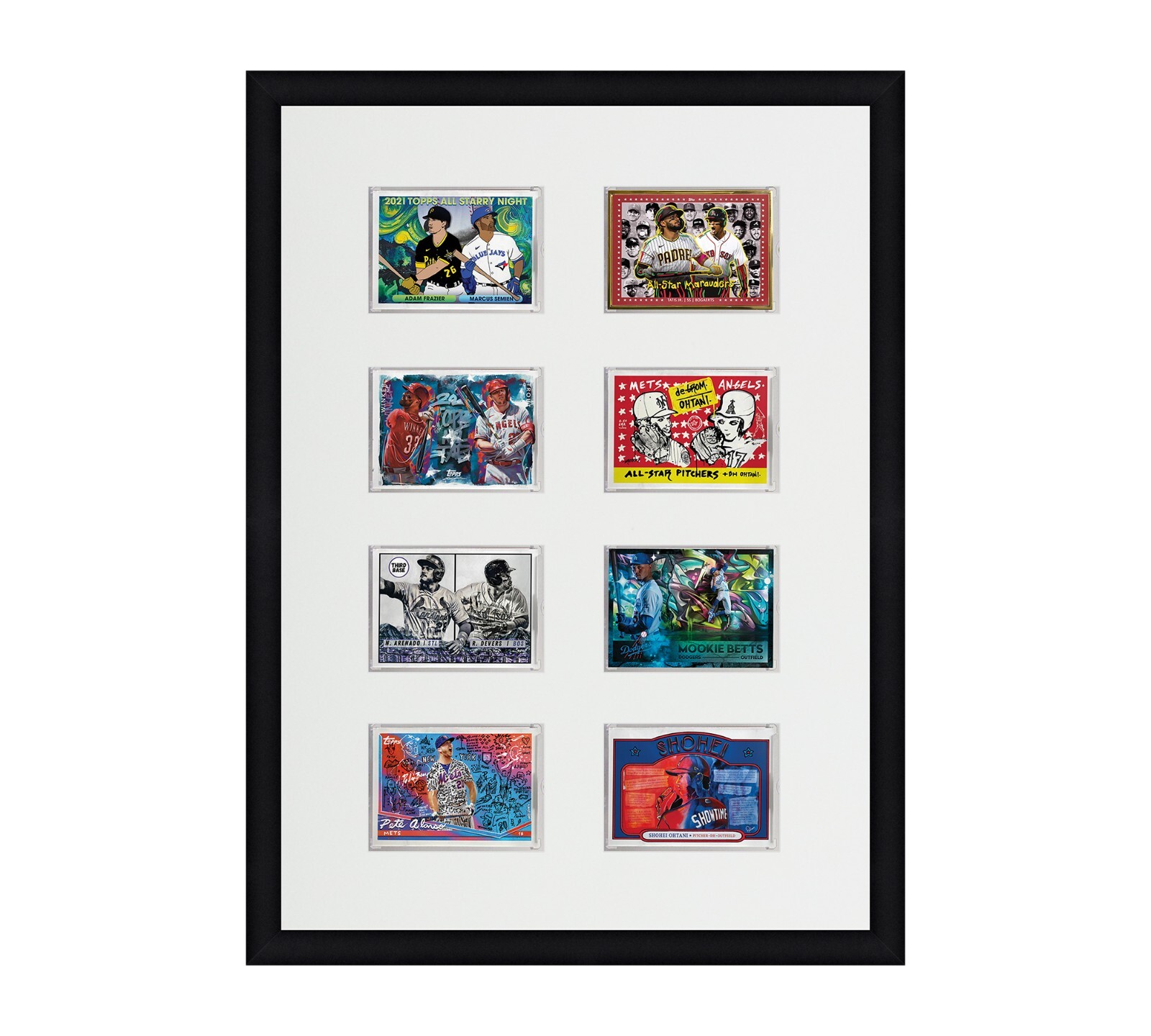 Card Frame For Magnetic Holders Holds (8) Ultra Pro 1 One Touch/BCW +UV Option