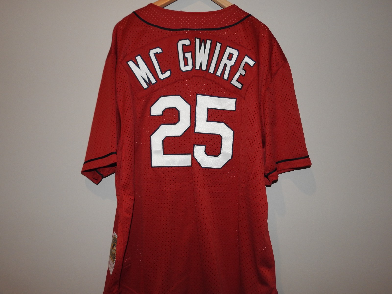 Mitchell & Ness 1998 St Louis Cardinals #25 Baseball Jersey New Mens Big & Tall