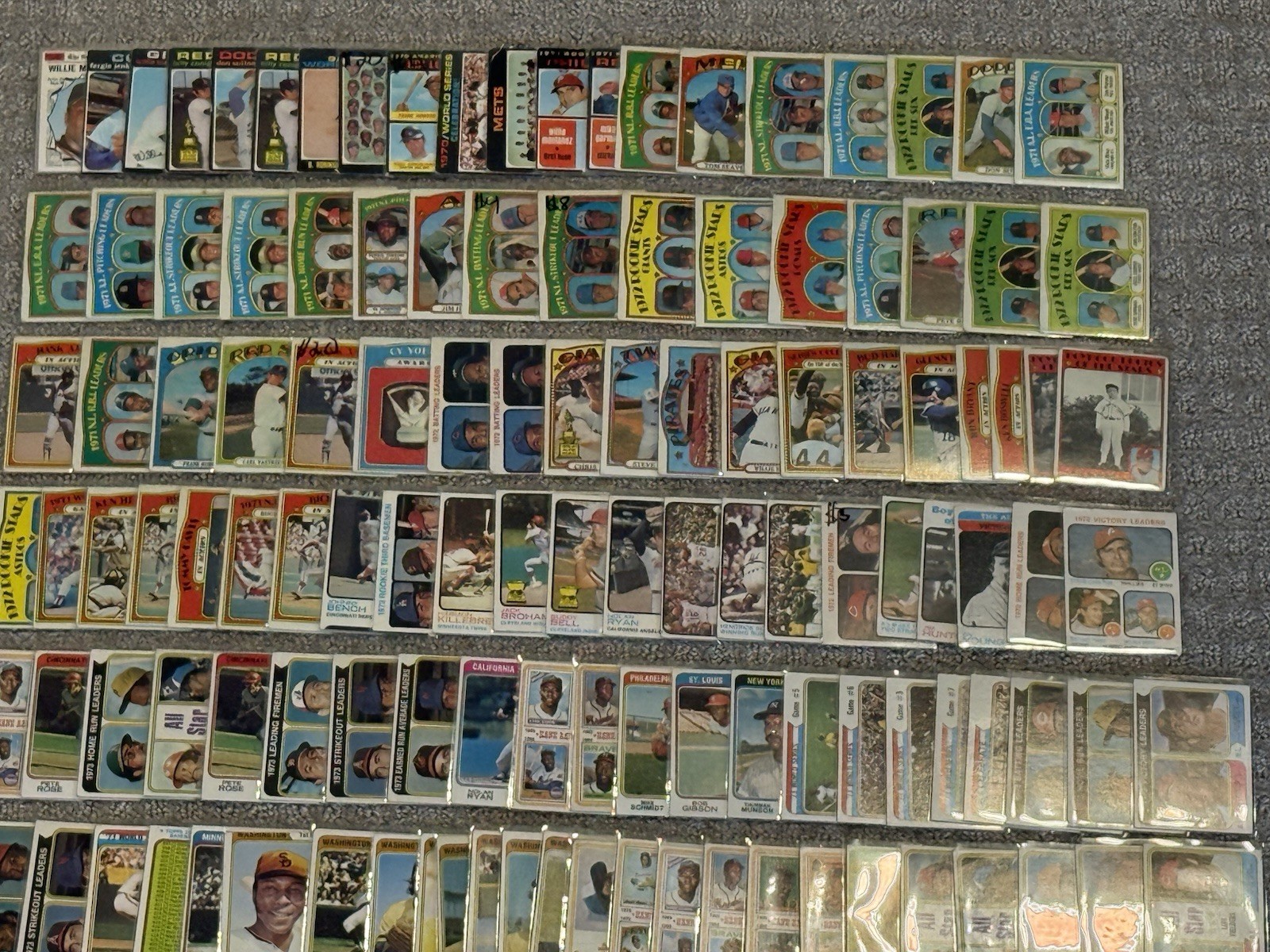 Vintage 1970s Topps Baseball Lot of Mystery Packs Mantle, Mays, Aaron, Yaz, Rose