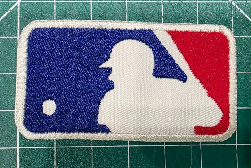 MLB Logo Embroidered Iron On Baseball Patch 3″ x 1.6″ for Shirt Sleeve Hat