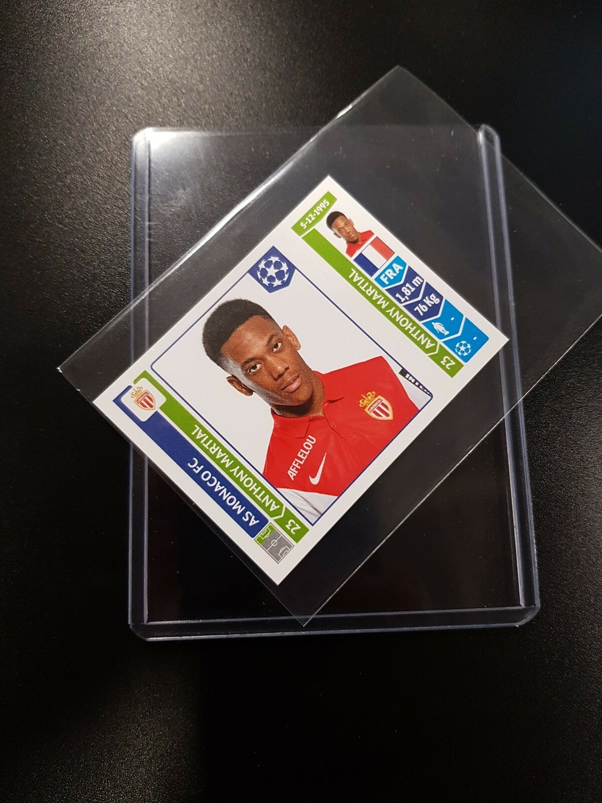 Panini 2014/15 Anthony Martial AS MONACO – RARE Rookie Sticker – Non-Stuck