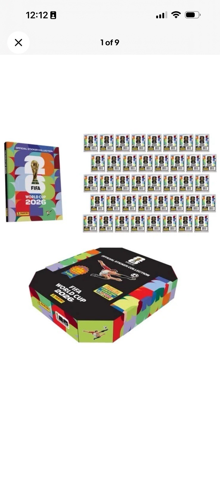 FIFA World Cup 2026 Stadium Box Hardcover Album 40 Packs NEW