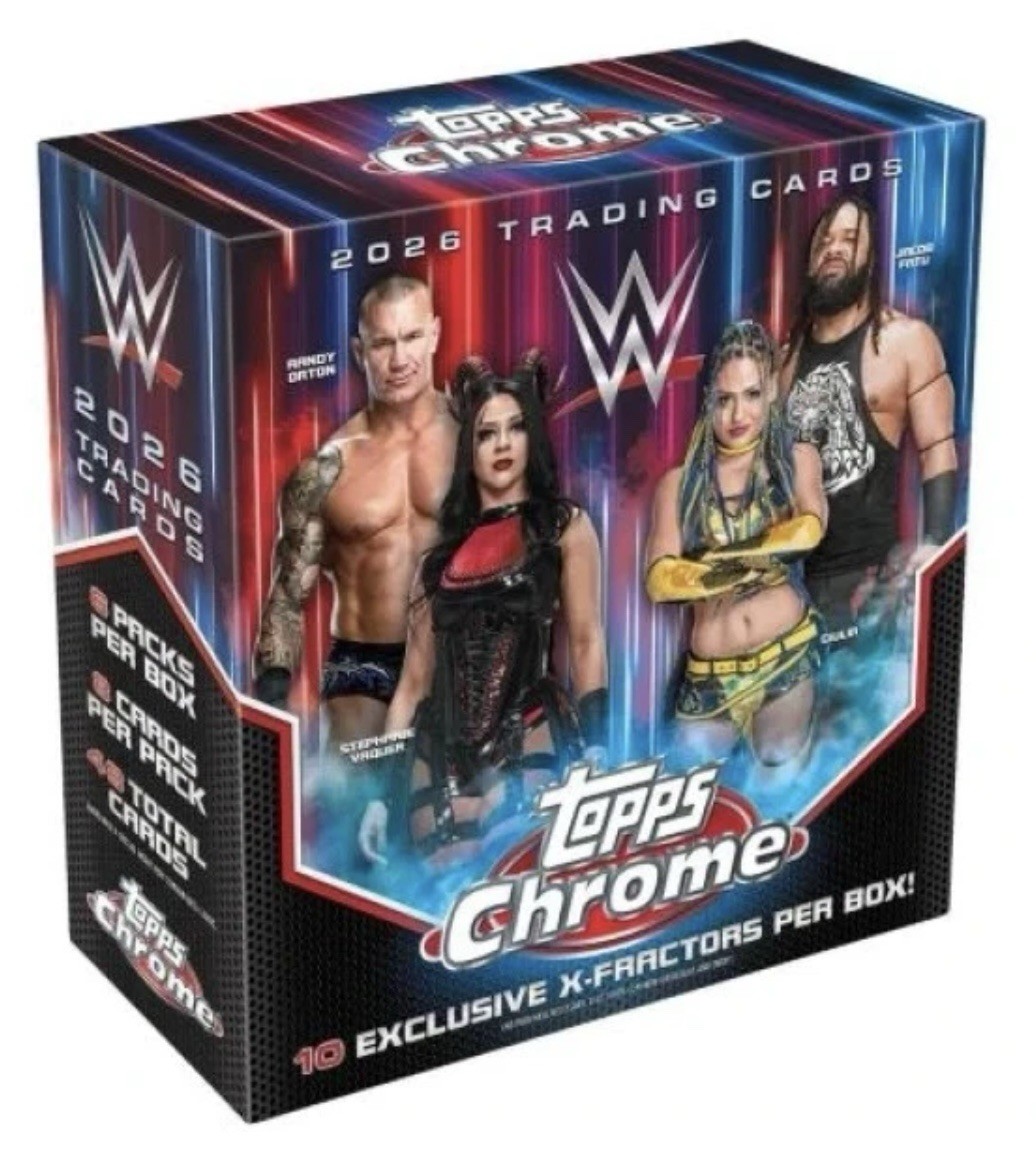 2026 Topps Chrome WWE Mega Box In Hand Ships Worldwide