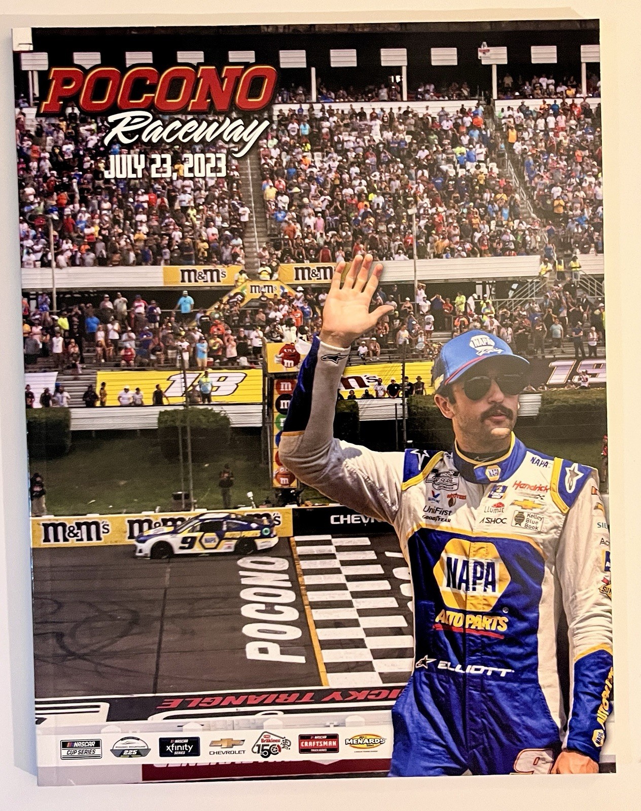 2022, 2023, 2024, And 2025 Pocono Raceway 400 NASCAR Programs.