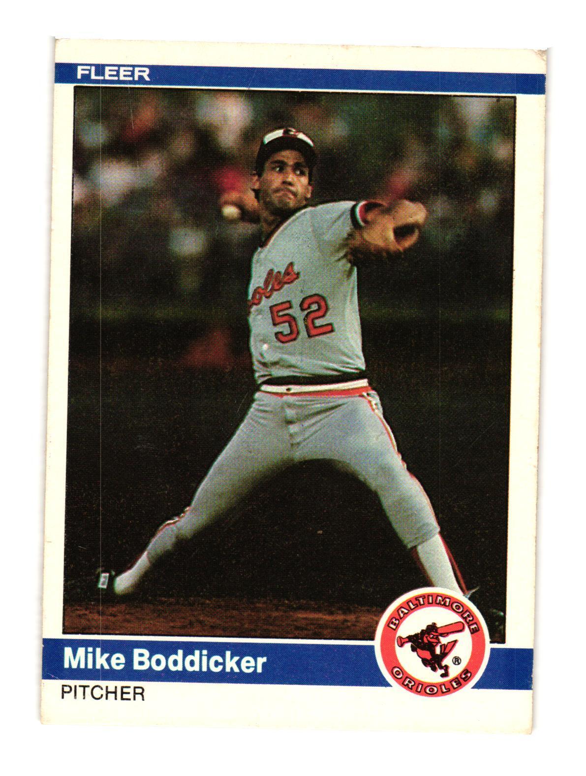 1984 Fleer #1 Mike Boddicker Baltimore Orioles
