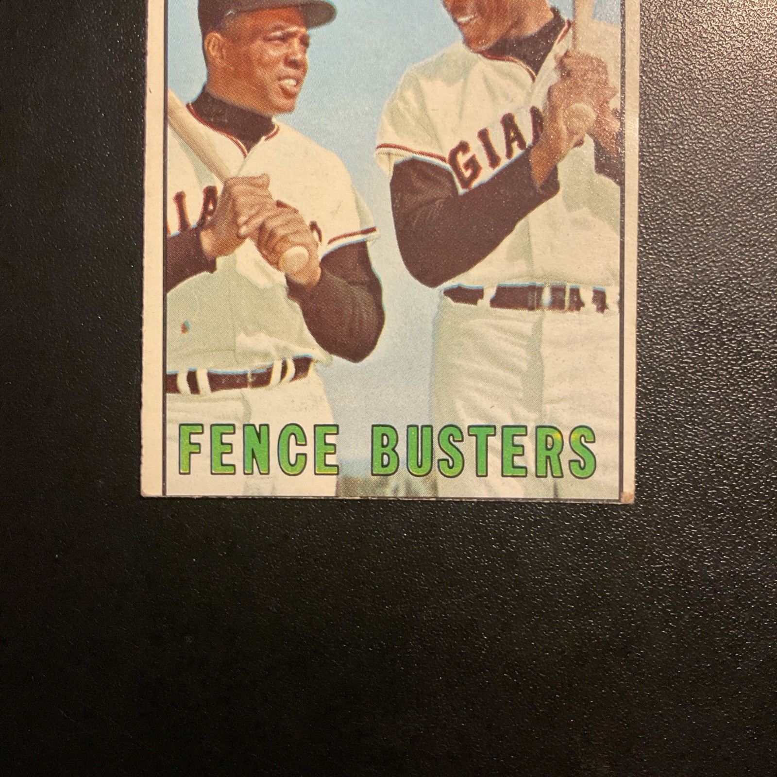 1967 Topps HOFer’s Willie Mays & Willie McCovey #423 San Francisco Giants EX