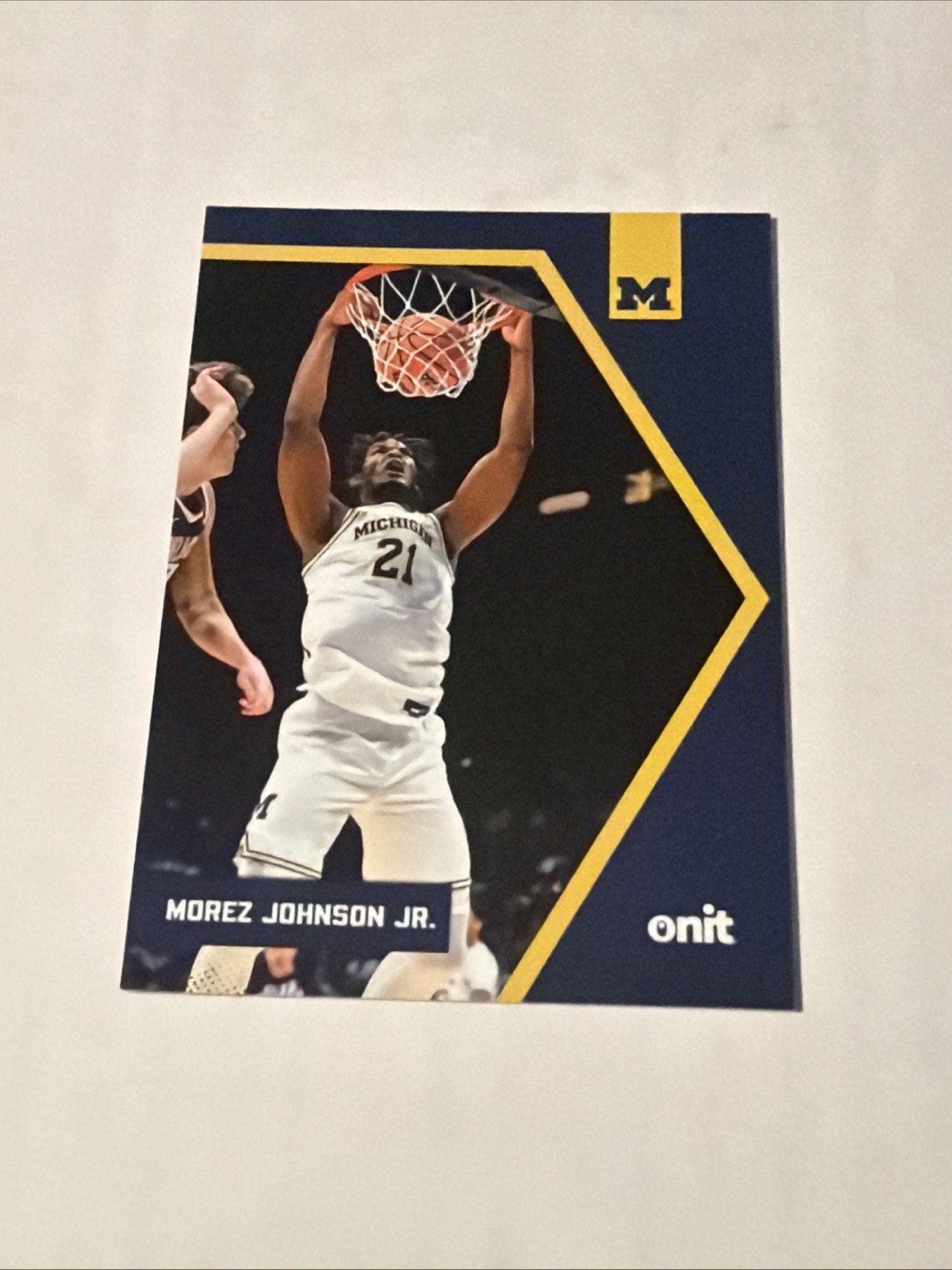 2026 ONIT Michigan Wolverines BASKETBALL card MOREZ JOHNSON JR