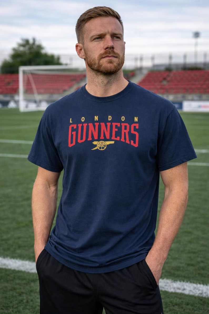 Arsenal FC London Gunners T-shirt Navy Gift