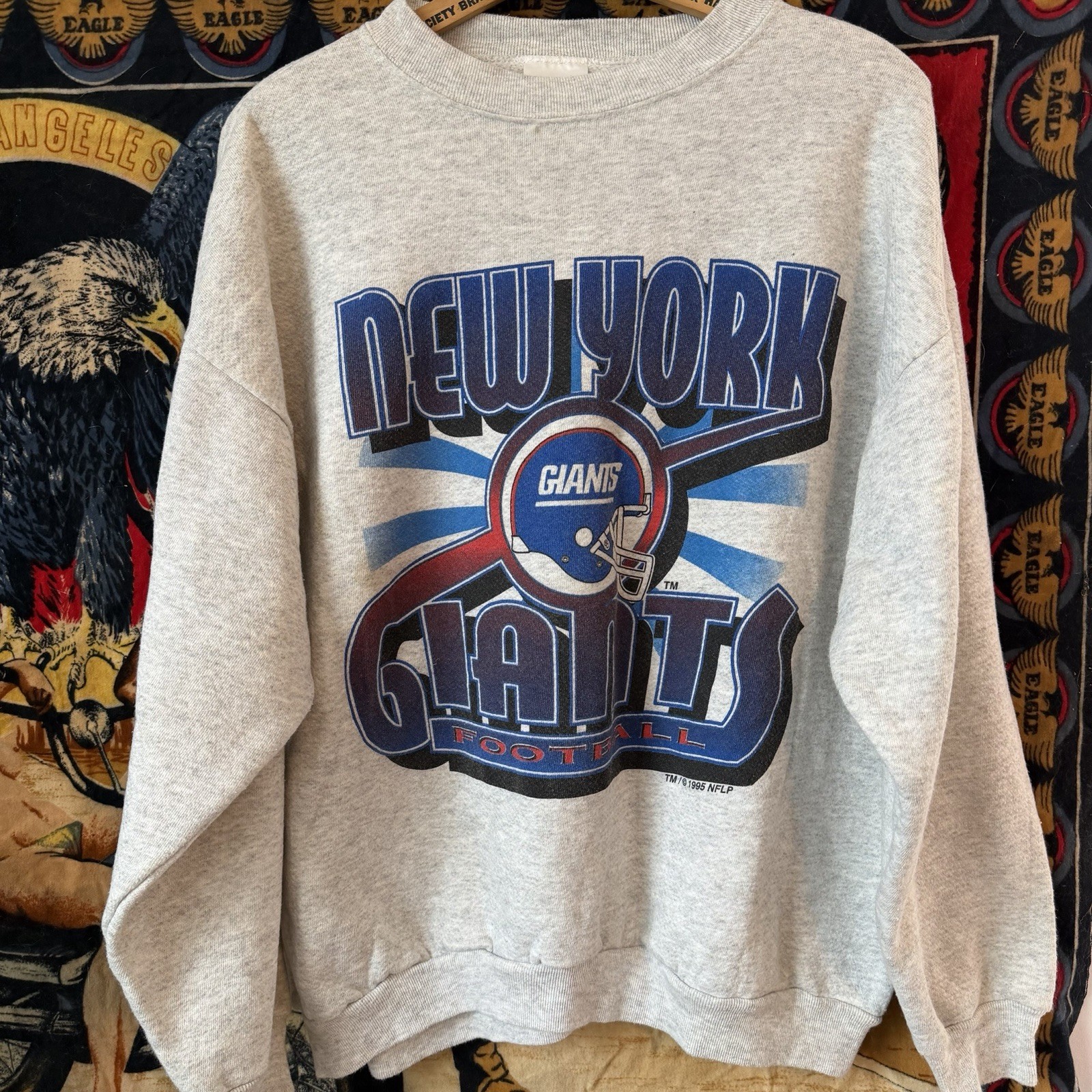 Vintage 90s New York Giants Football Sweatshirt XL