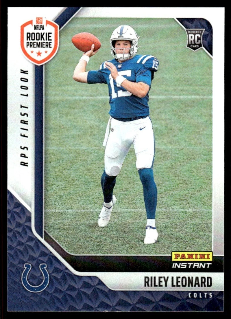 2025 Panini Instant Riley Leonard ROOKIE RPS FIRST LOOK 1/438 SP Colts #27 RC 🔥