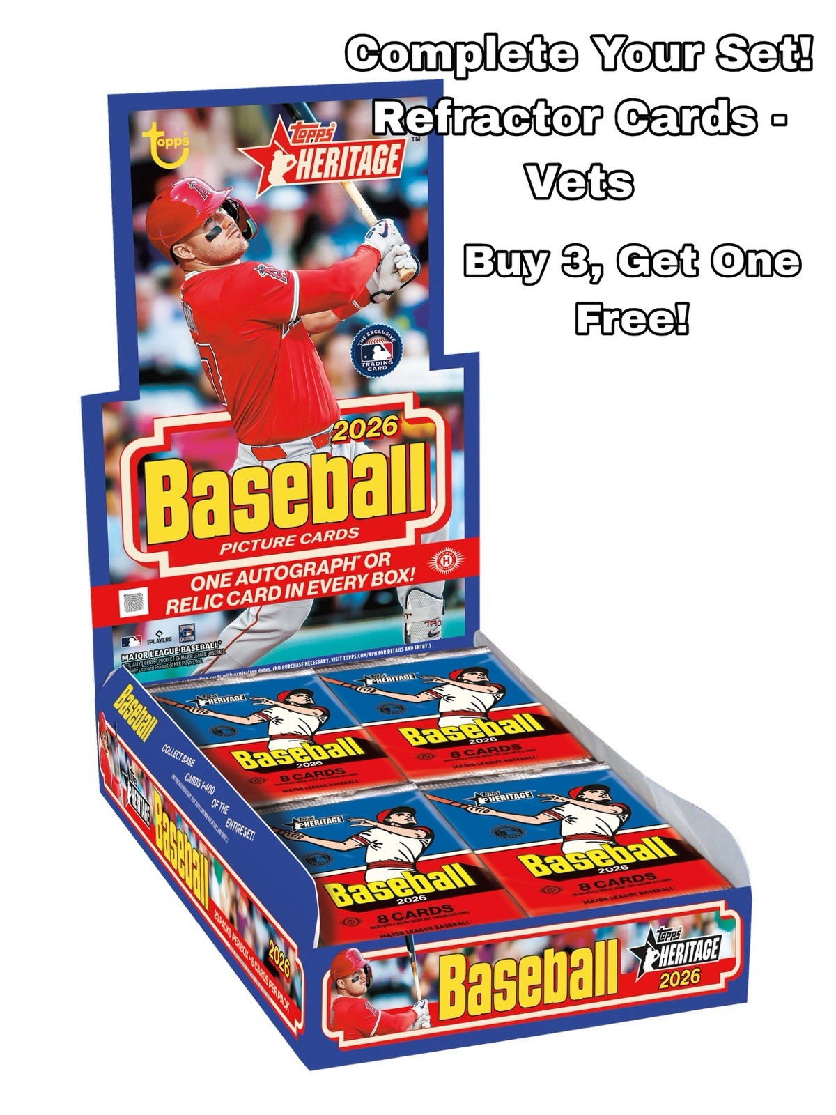 2026 Topps Heritage – Complete Your Set – Veteran Players Refractor Cards!