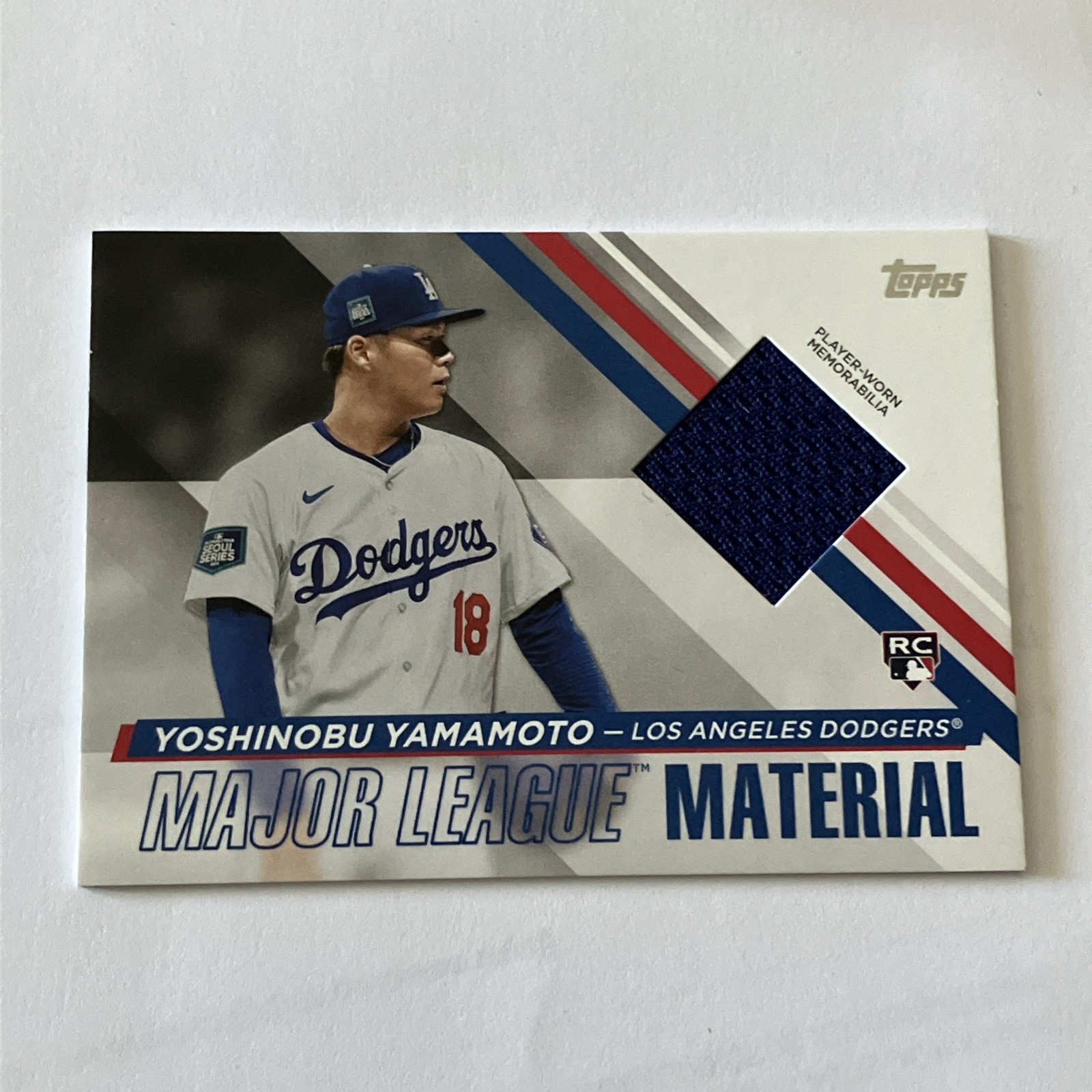 🔥2024 Topps Update Series – Major League Material Yoshinobu Yamamoto (RC) Patch