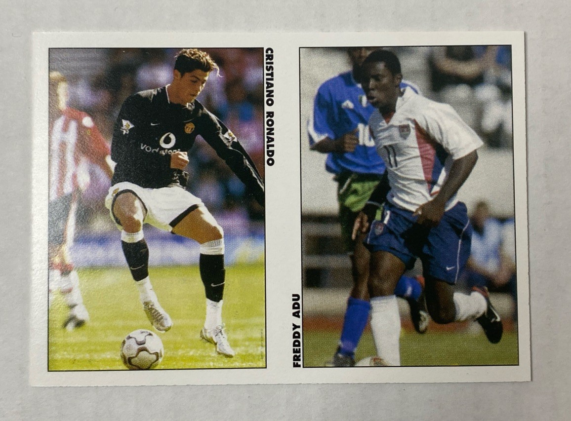 CRISTIANO RONALDO 2003 Soccer Pax UK Rookie RC Manchester United w/ ADU World