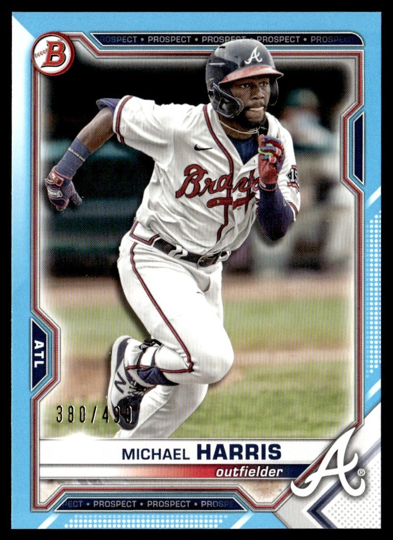 2021 Bowman Draft Sky Blue Michael Harris 380/499 #BD-86