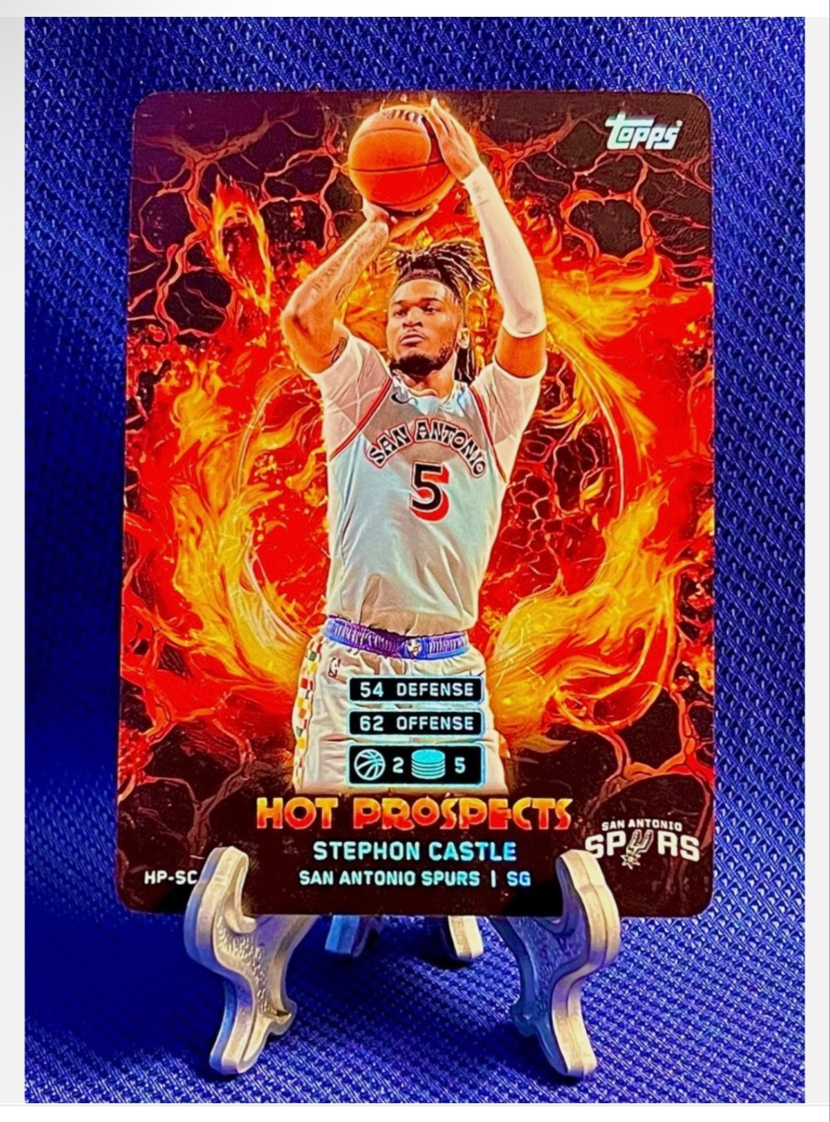 2025 Topps Attax Hot Prospects HOLO FOIL STEPHON CASTLE #HP SC Spurs 🔥🔥🔥🔥🔥