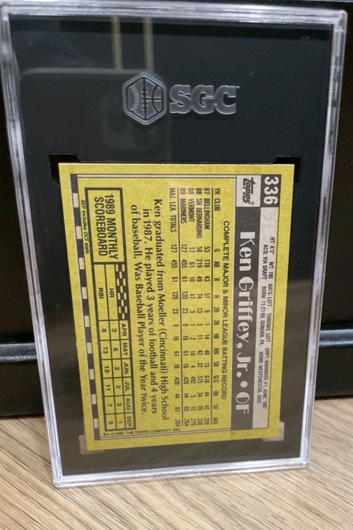 1990 Topps – Ken Griffey Jr #336 SGC 9.5