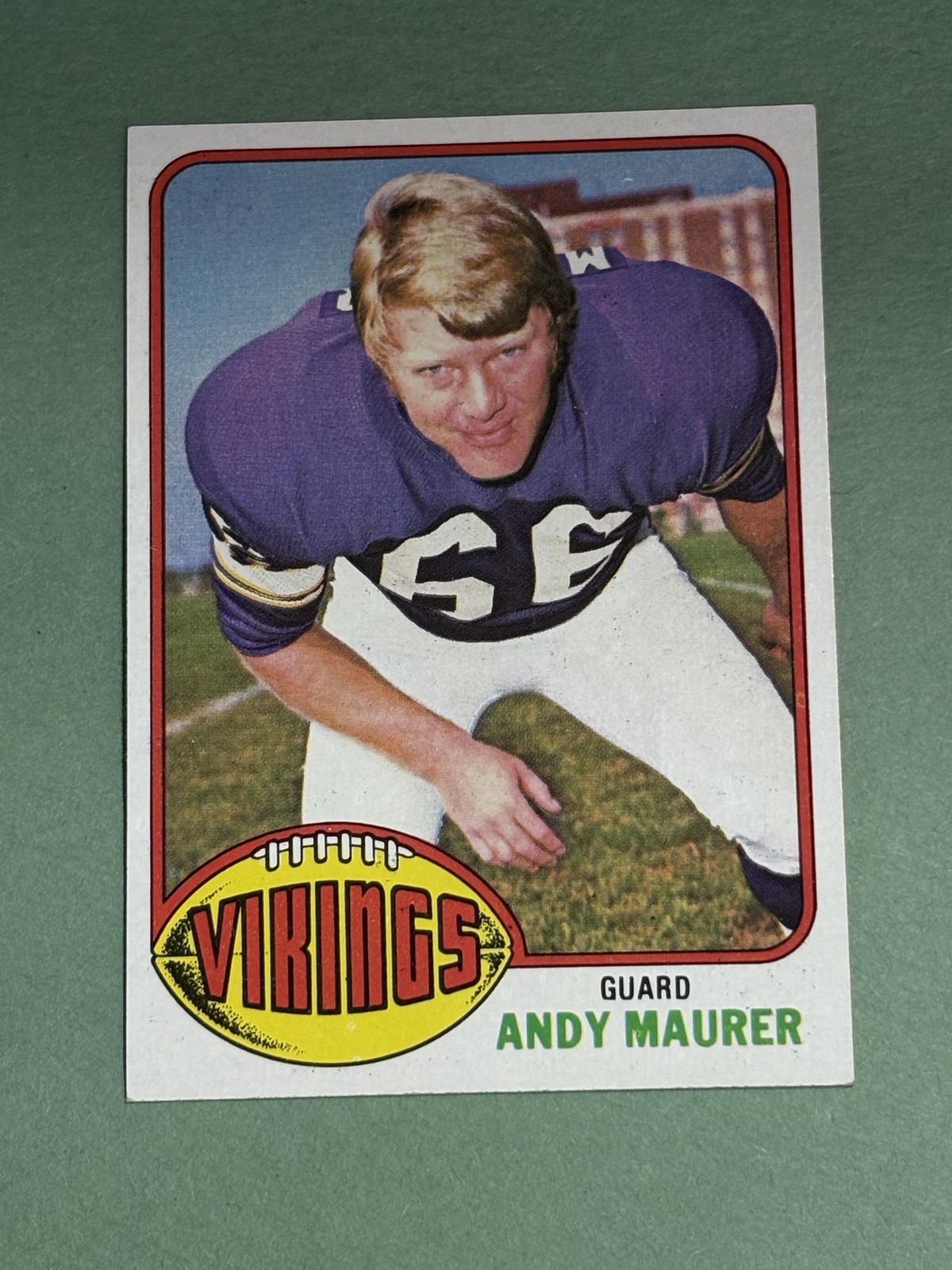 Andy Maurer 1976 Topps Minnesota Vikings #309 CC931