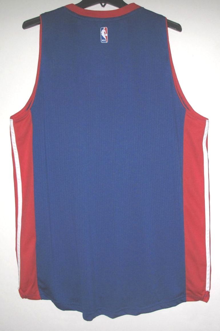 ADIDAS DETROIT PISTONS SWINGMAN BLANK BLUE ROAD JERSEY 3XL