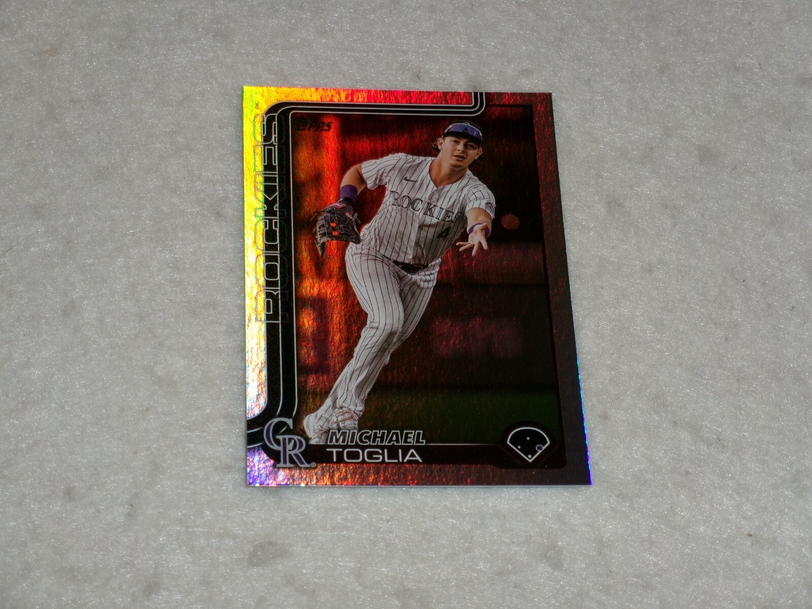 2025 Topps Series 1 Michael Toglia Rainbow Foil #48 Rockies