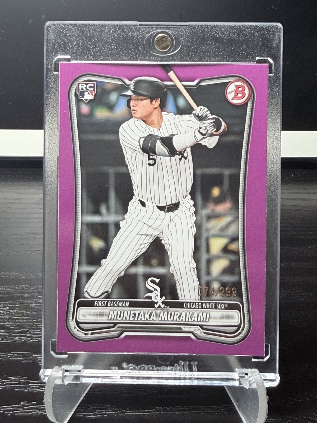 2026 Bowman Munetaka Murakami Fuchsia 074/299 RC White Sox