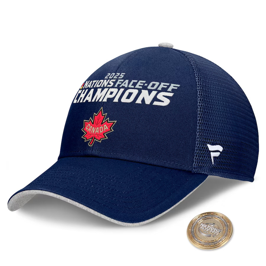 NEW Canada Fanatics 2025 4 Nations Face-Off Champions Locker Room Adjustable Hat